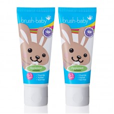Brush-Baby Children's Applemint Toothpaste with Xylitol (0 to 3 years)  - Bundle of 2